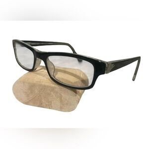 Nike kids NIKE 5517 Black Crystal Full Rim Eyeglasses Frame. Child size/unisex